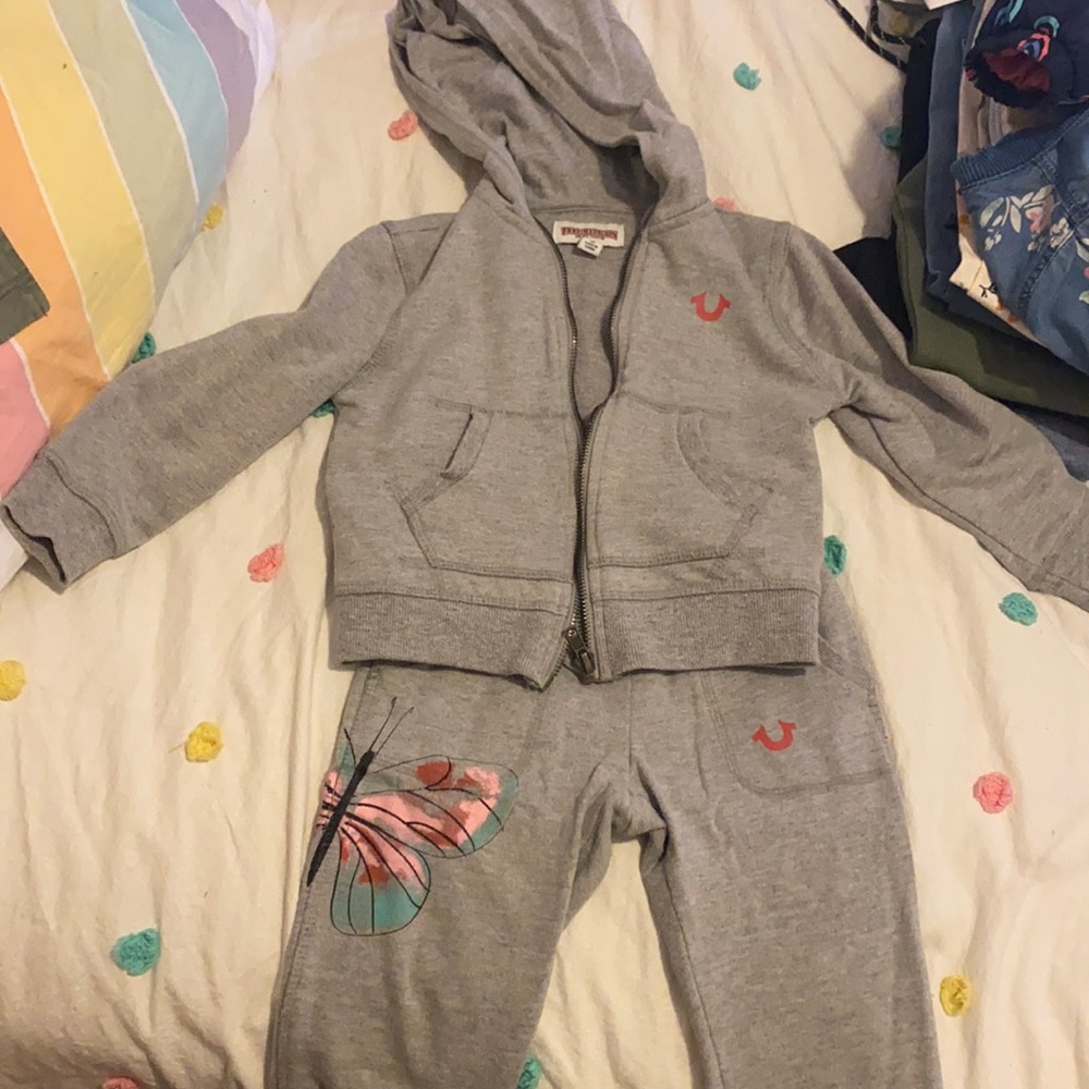 True religion sweat suit for toddlers